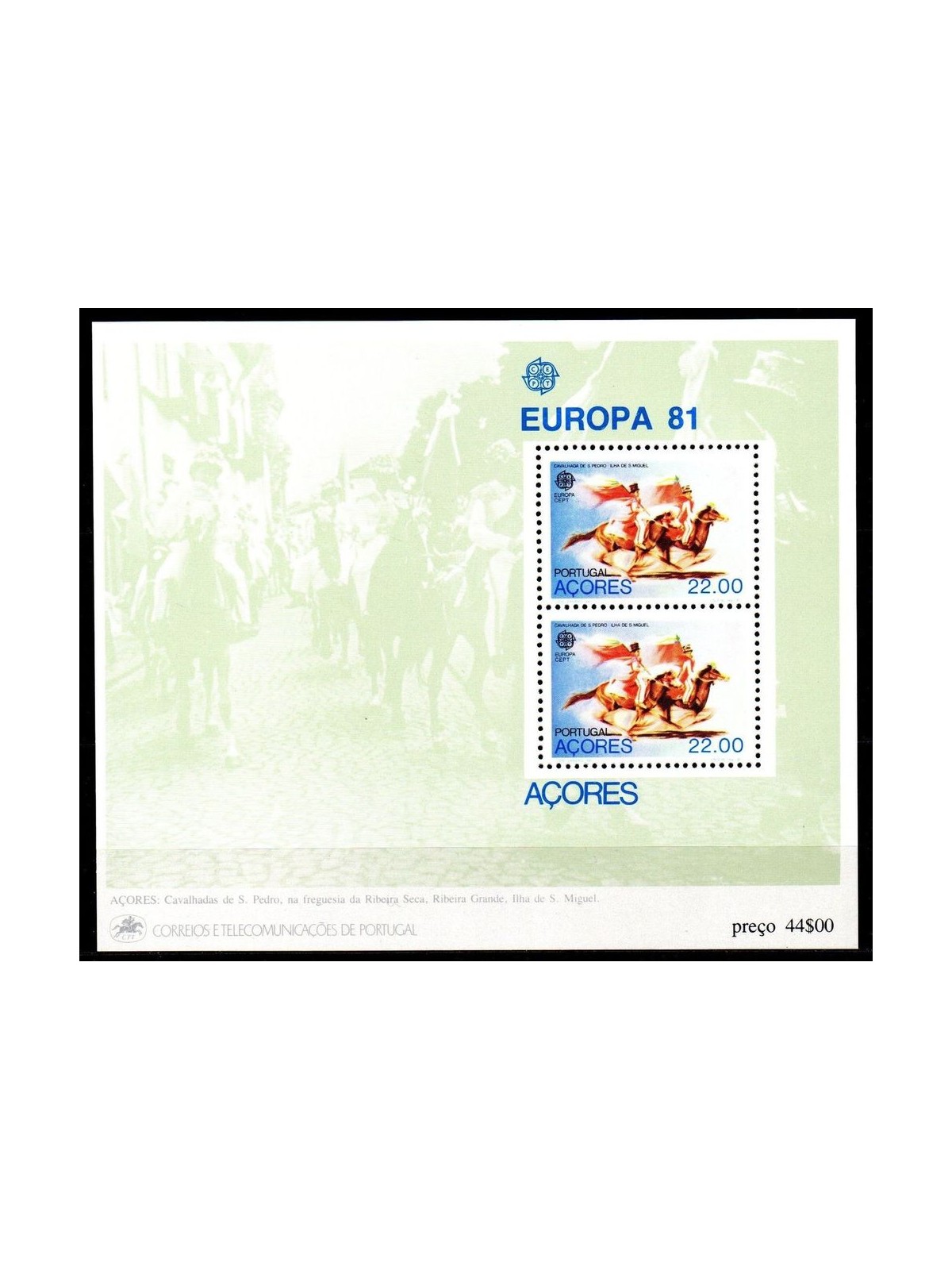 AZZORRE 1981 Europa BF MNH**