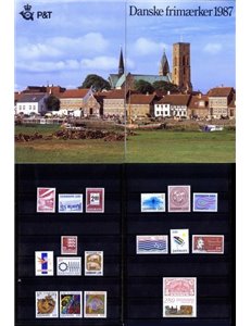 DENMARK 1987 Complete year 17v MNH**
