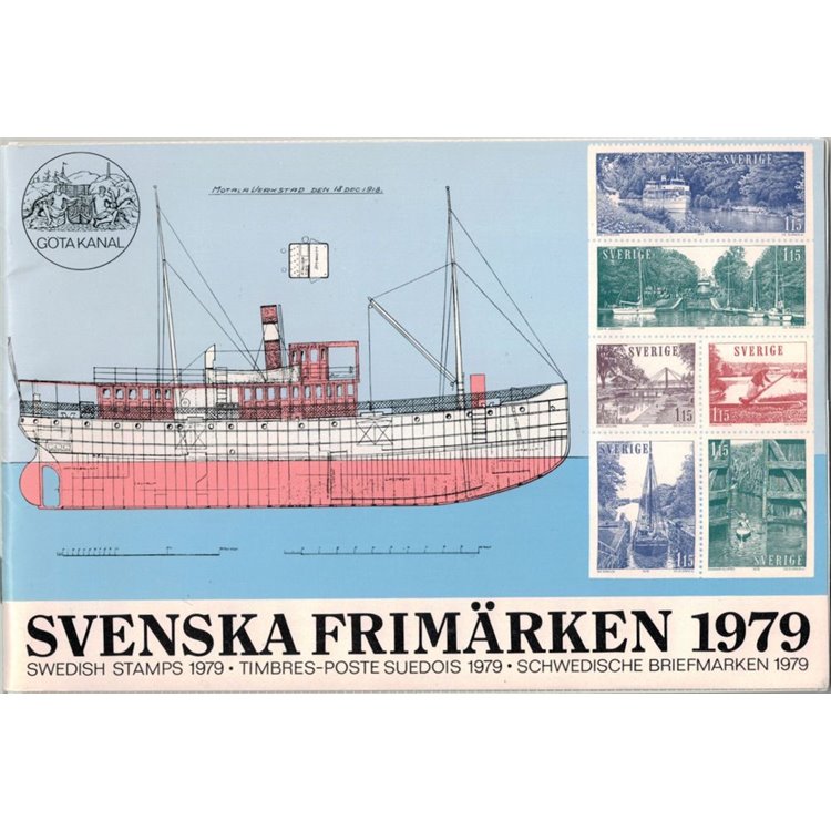 SVEZIA 1979 Annata completa 41v + 1 BF MNH**