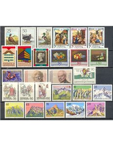 LIECHTENSTEIN 1990 Complete Year Set 27v MNH**