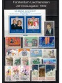 LIECHTENSTEIN 1992 Complete Year Set 19v + 1 s/s MNH**