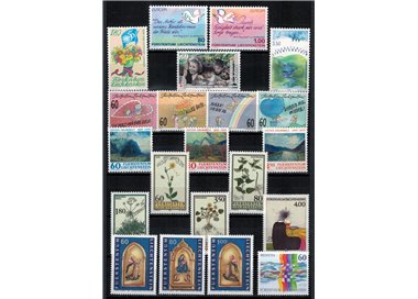 LIECHTENSTEIN 1995 Annata completa - Complete Year Set 21v MNH**