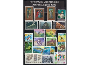 LIECHTENSTEIN 1989 Complete Year Set 24v MNH**