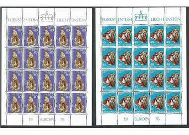 LIECHTENSTEIN 1976 Europa 2 MF MNH**