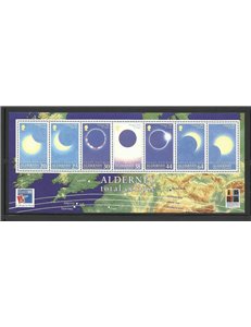 ALDERNEY 1999 Eclissi solare BF MNH**