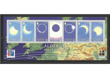 ALDERNEY 1999 Eclissi solare BF MNH**