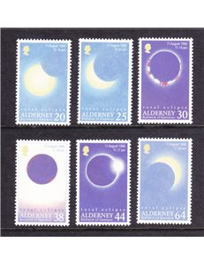 ALDERNEY 1999 Solar eclipse 6v MNH**