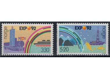 NORVEGIA 1992 Expo 92 Sevilla 2v MNH**