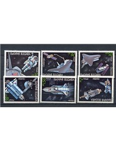 BULGARIA 1991 Conquest of Space 6v MNH**
