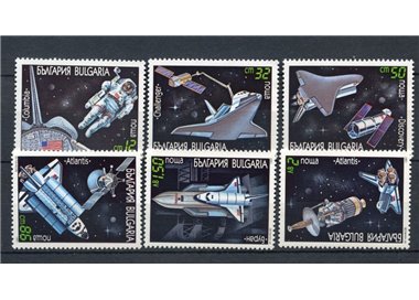 BULGARIA 1991 Conquista dello Spazio 6v MNH**