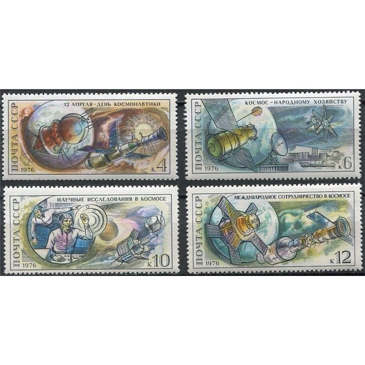 RUSSIA 1976 First man in space 4v MNH**