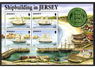 JERSEY 1992 Shipbuilding s/s MNH**