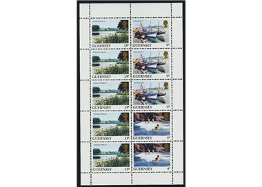 GUERNSEY 1984 Views of the island (13p + 9p + 4p) m/s MNH**