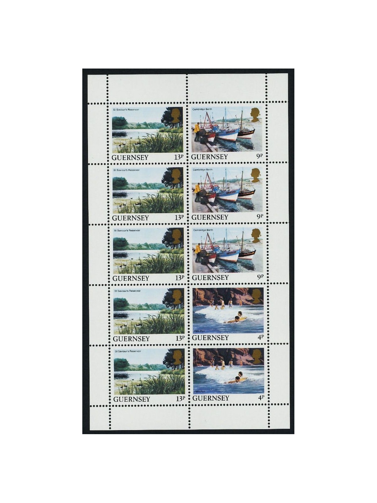 GUERNSEY 1984 Vedute dell'isola (13p + 9p + 4p) MF MNH**
