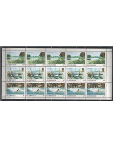 GUERNSEY 1984 Views of the island (4p + 9p + 13p) m/s MNH**