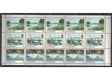 GUERNSEY 1984 Views of the island (4p + 9p + 13p) m/s MNH**