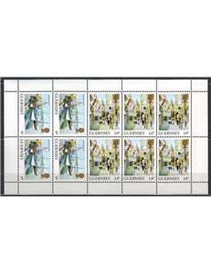 GUERNSEY 1984 Views of the island (9p + 14p) m/s MNH**