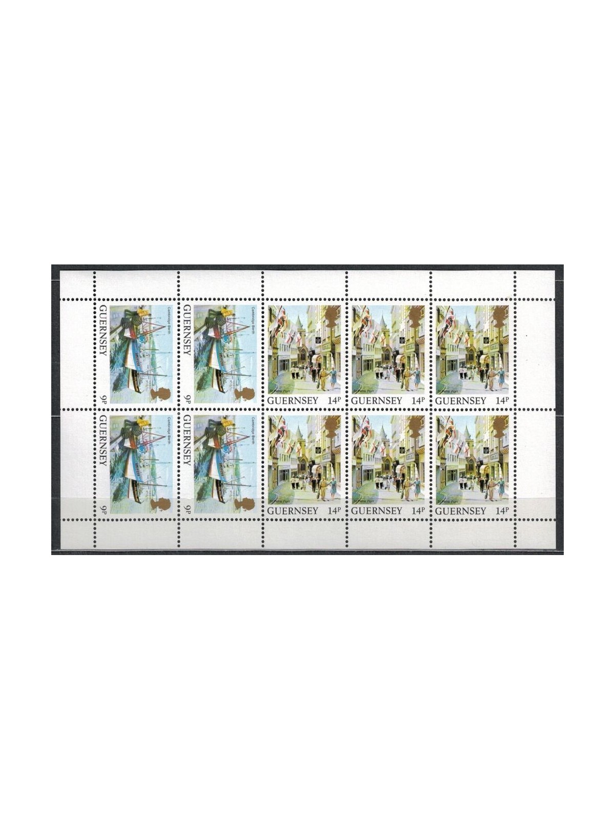 GUERNSEY 1984 Vedute dell'isola (9p + 14p) MF MNH**
