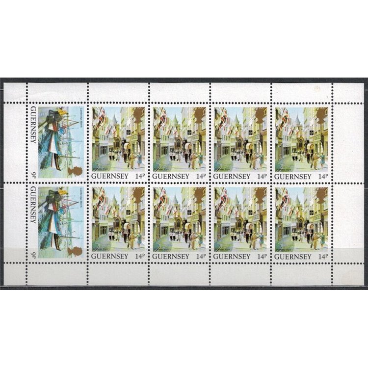 GUERNSEY 1984 Views of the island (14p + 9p) m/s MNH**