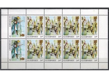 GUERNSEY 1984 Views of the island (14p + 9p) m/s MNH**