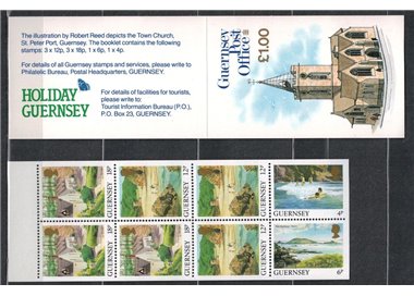 GUERNSEY 1989 Views of the island (4p + 6p + 12p + 18p) booklet MNH**