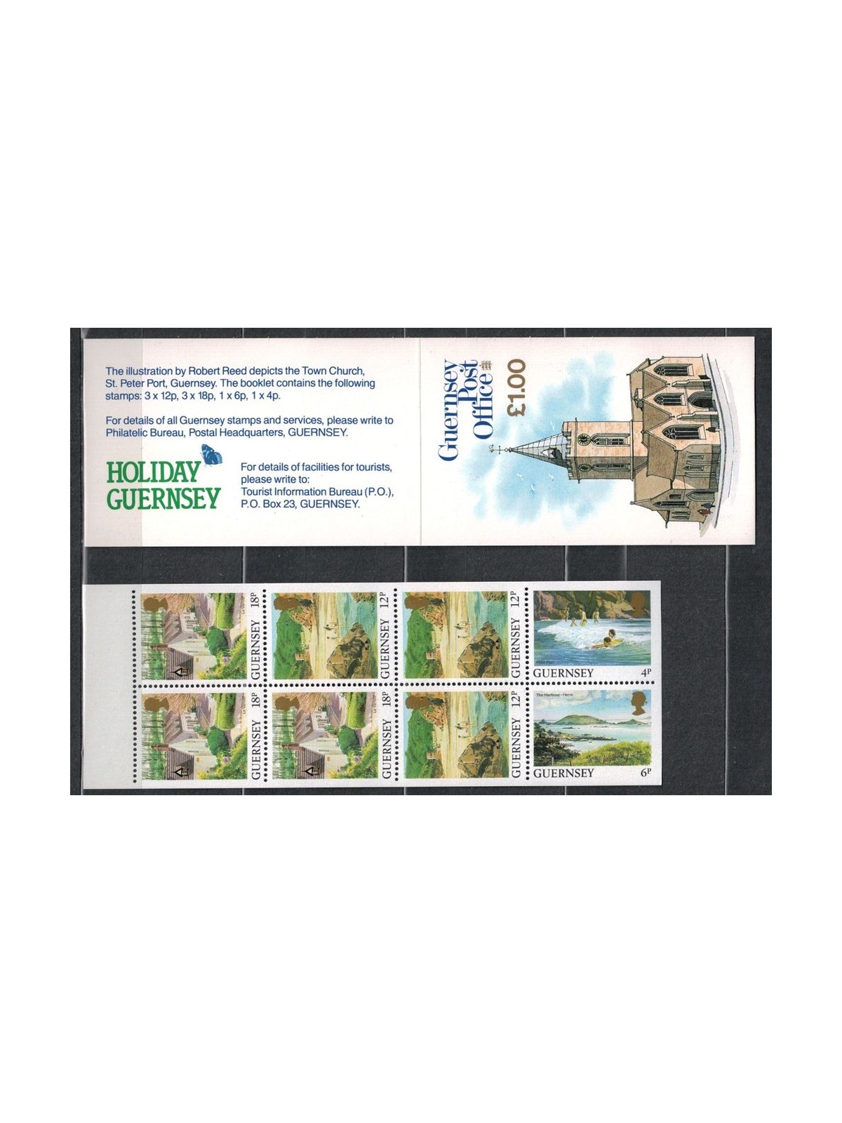 GUERNSEY 1989 Views of the island (4p + 6p + 12p + 18p) booklet MNH**
