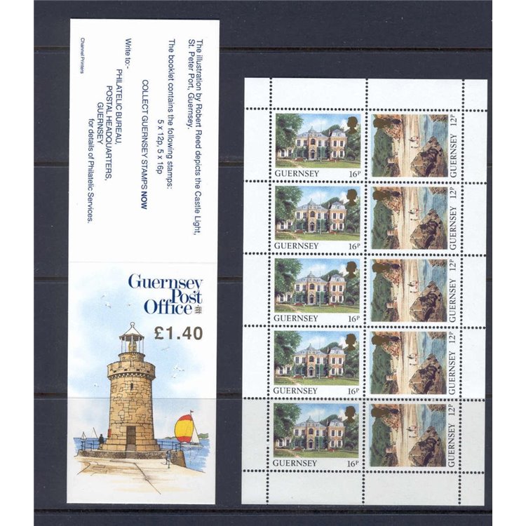 GUERNSEY 1988 Views of the island booklet MNH**