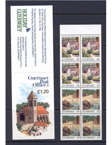 GUERNSEY 1989 Views of the island (12p + 18p) booklet MNH**