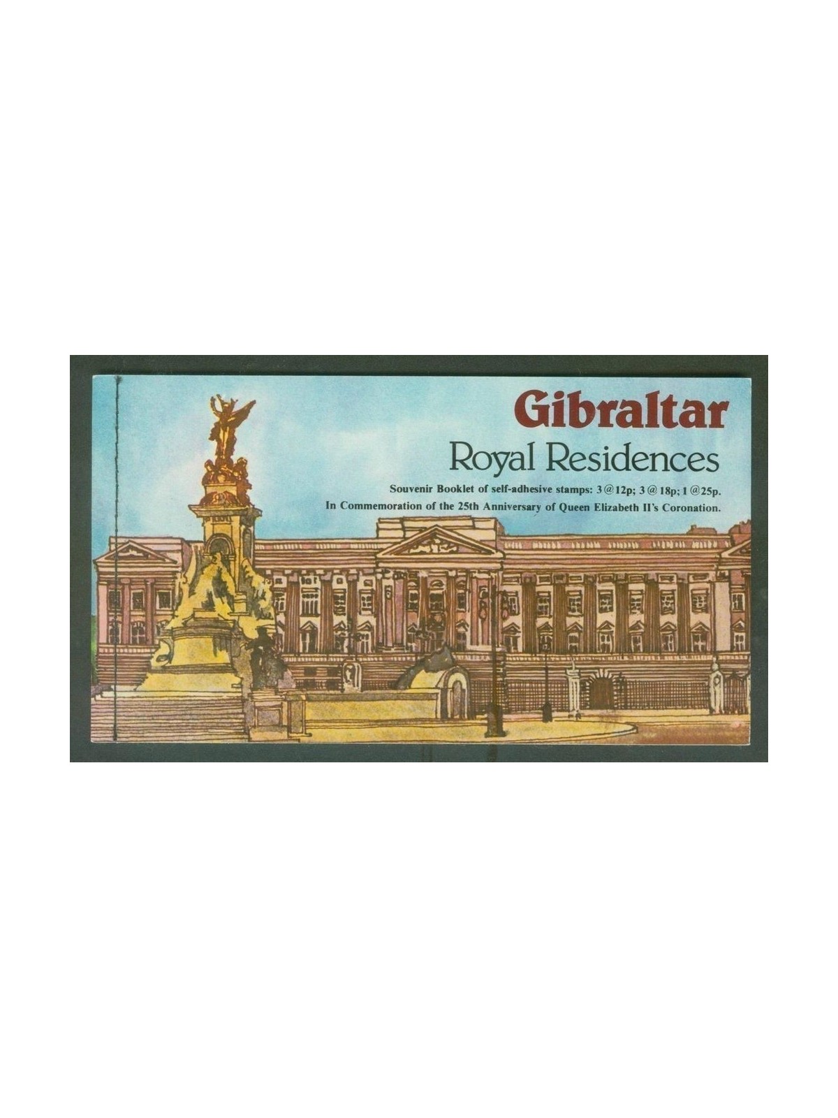 GIBRALTAR 1978 25th anniversary of the reign of Elizabeth II booklet MNH**