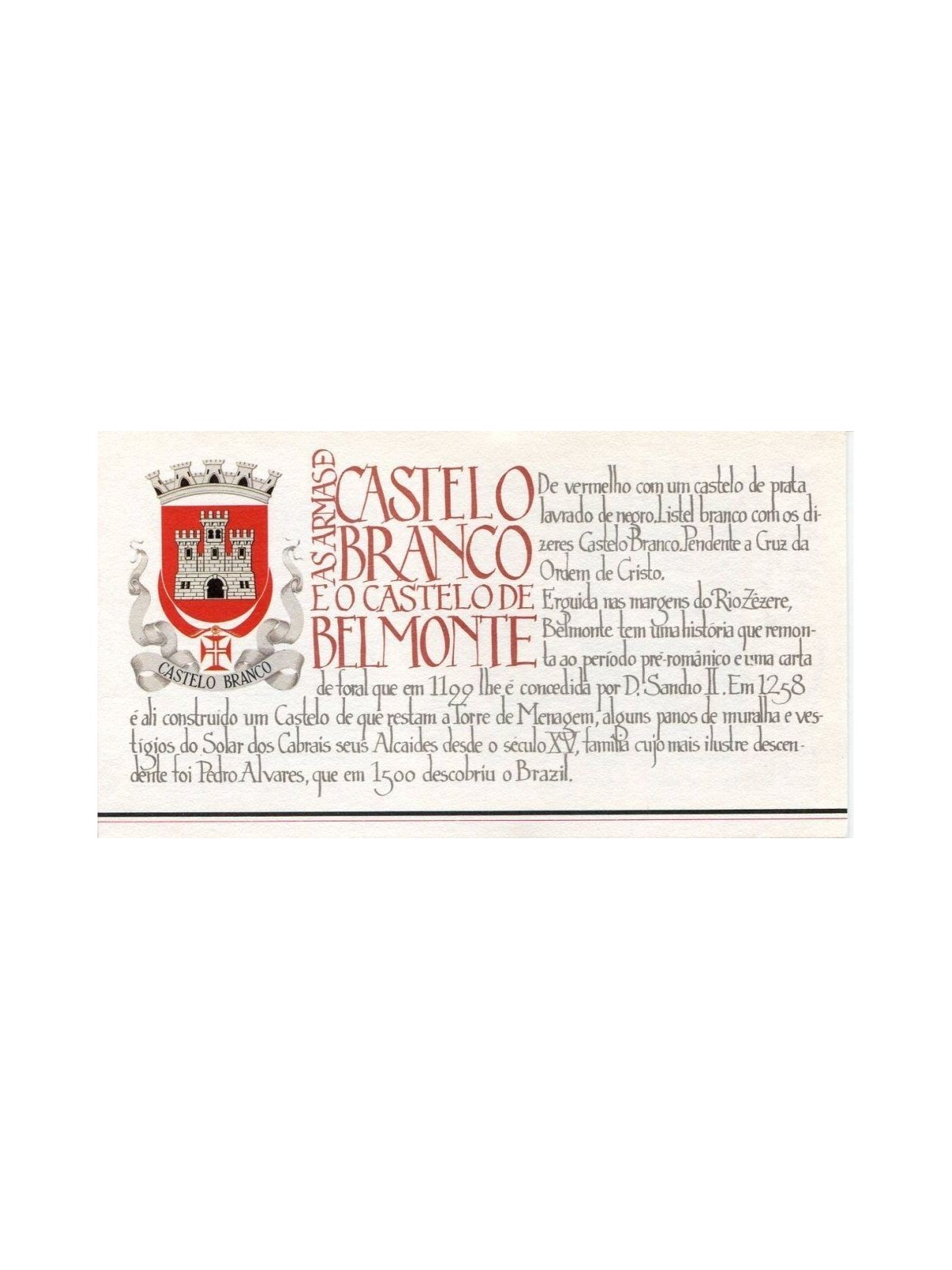 PORTUGAL 1986 Castles and coats of arms (Belmonte) booklet MNH**
