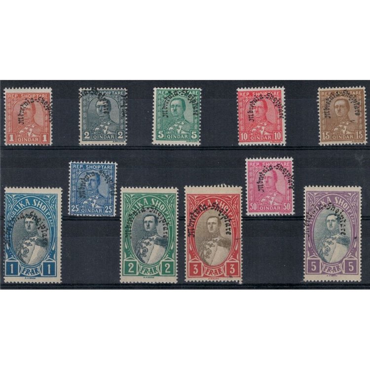 ALBANIA 1928 Congress of the King 11v MNH**
