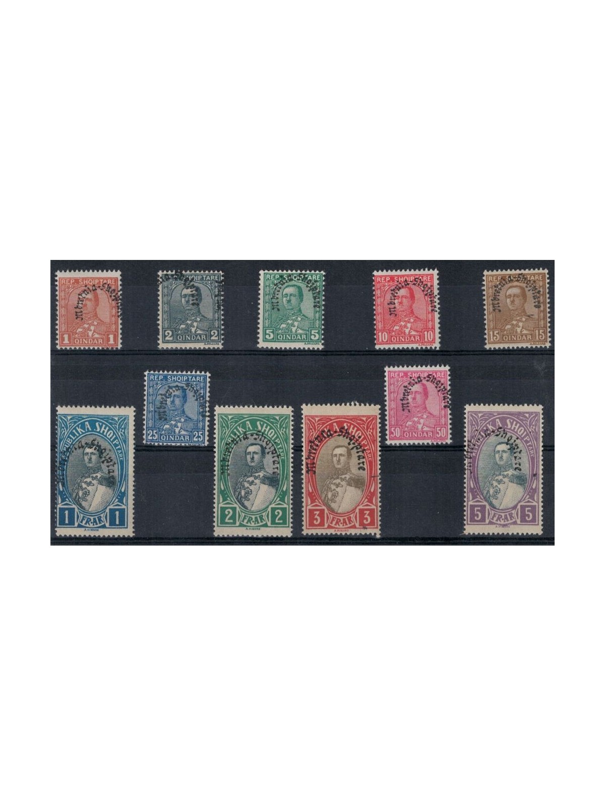 ALBANIA 1928 Congress of the King 11v MNH**