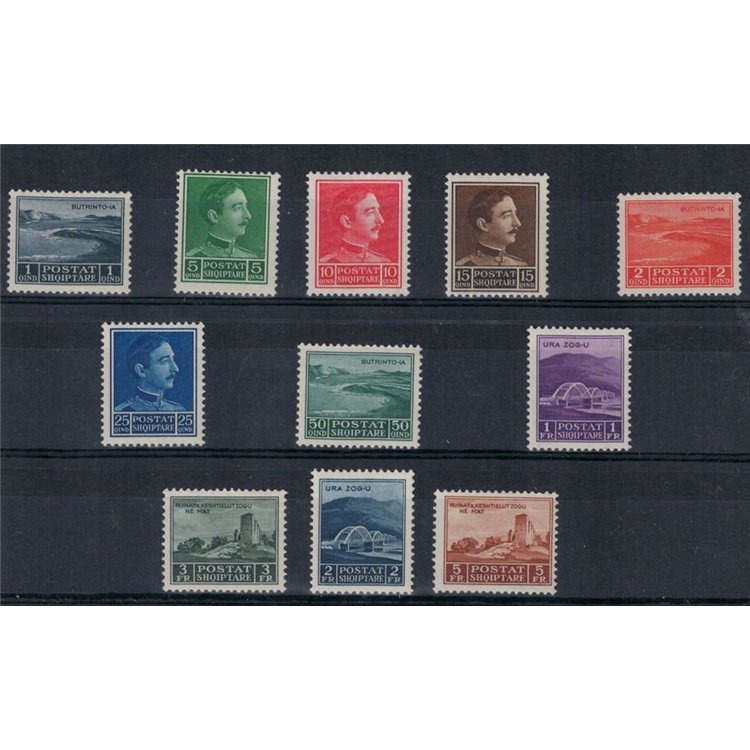 ALBANIA 1930 Ordinary Series 11v MH*