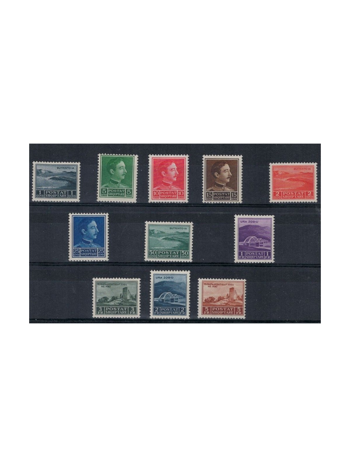ALBANIA 1930 Ordinary Series 11v MH*