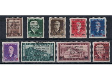 ALBANIA 1944 Independence 9v MH*