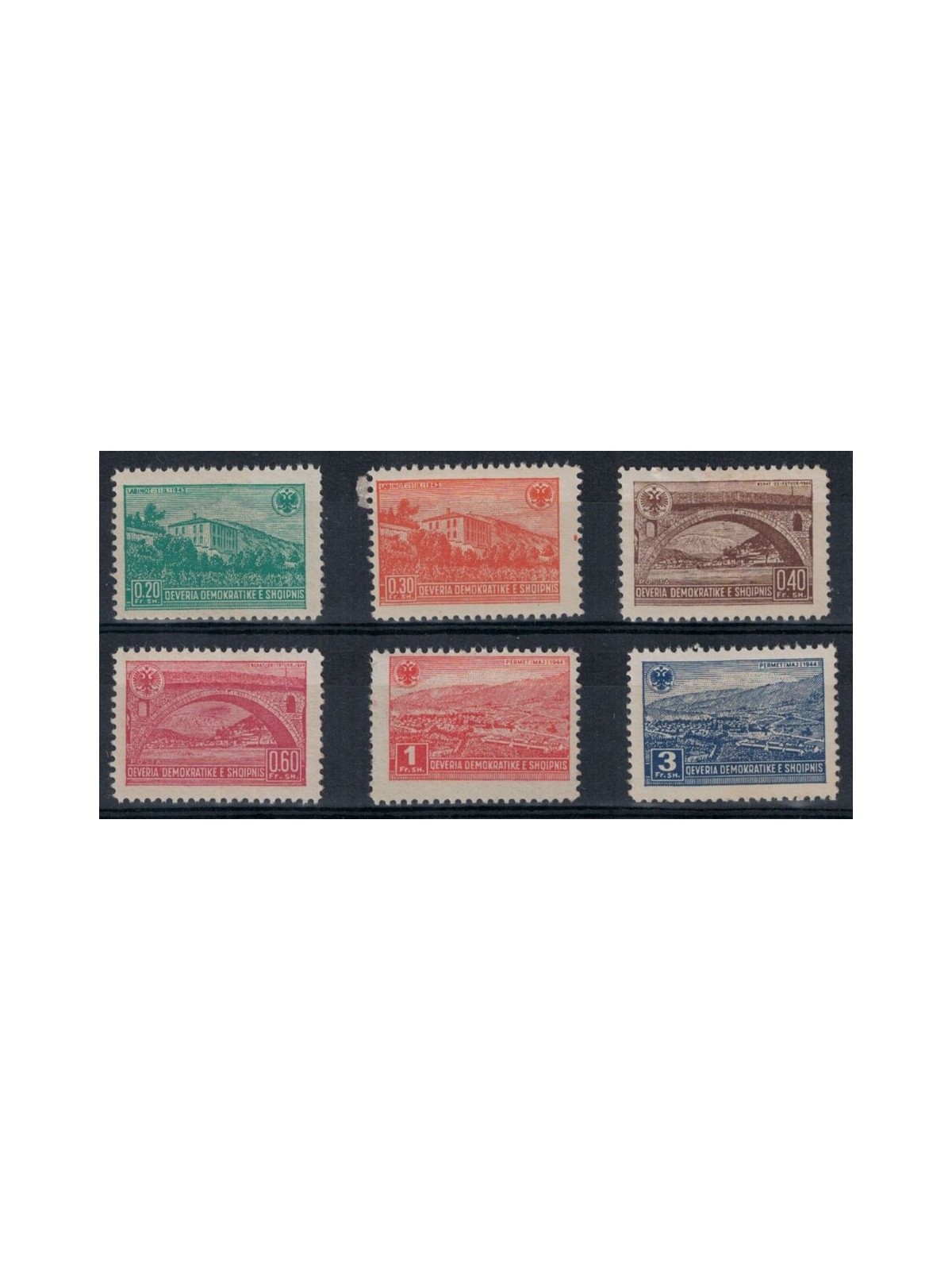 ALBANIA 1944 Views 6v MNH**
