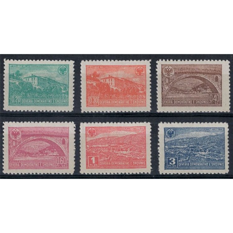 ALBANIA 1946 Views 6v MH*