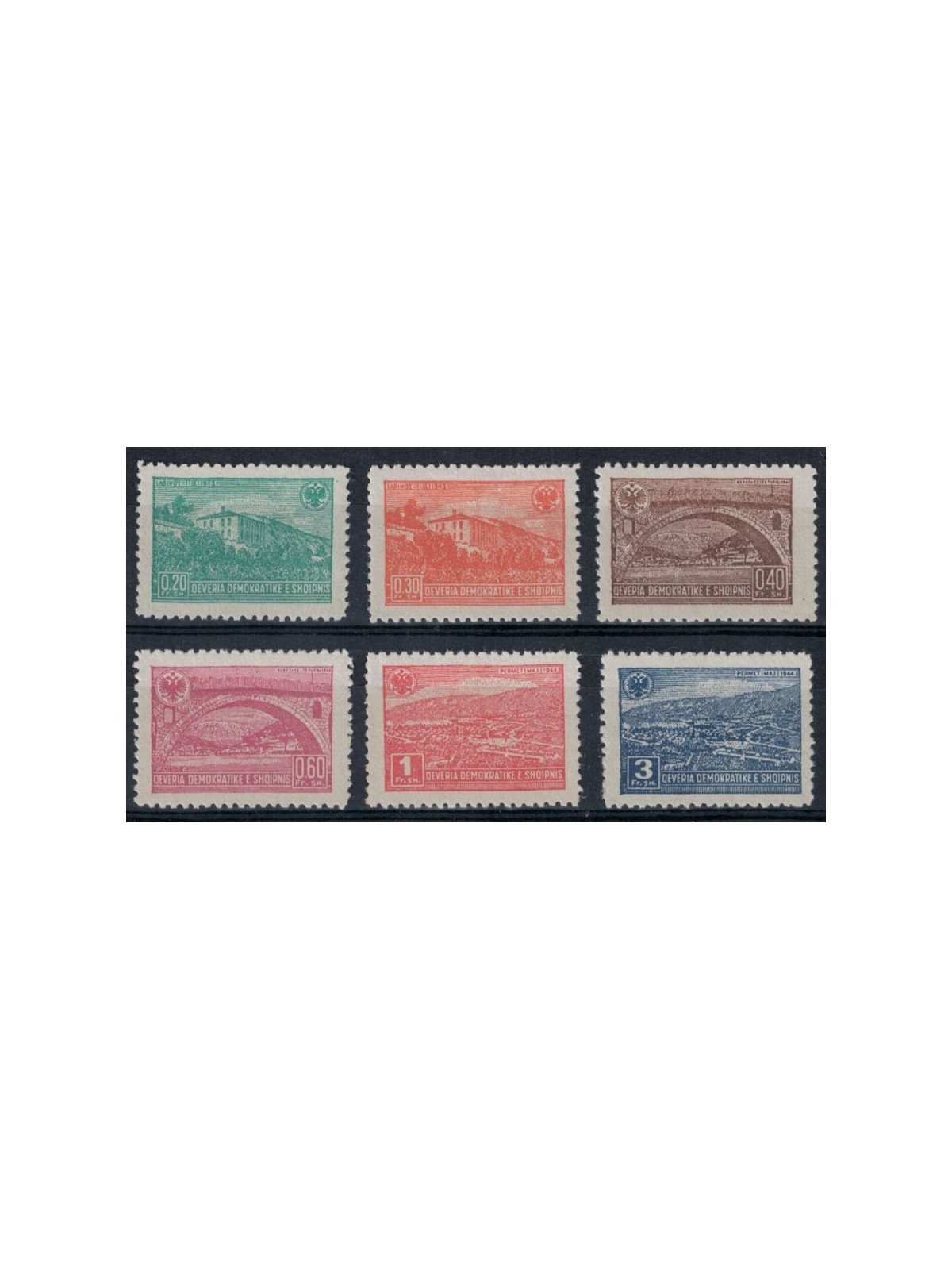 ALBANIA 1946 Views 6v MH*