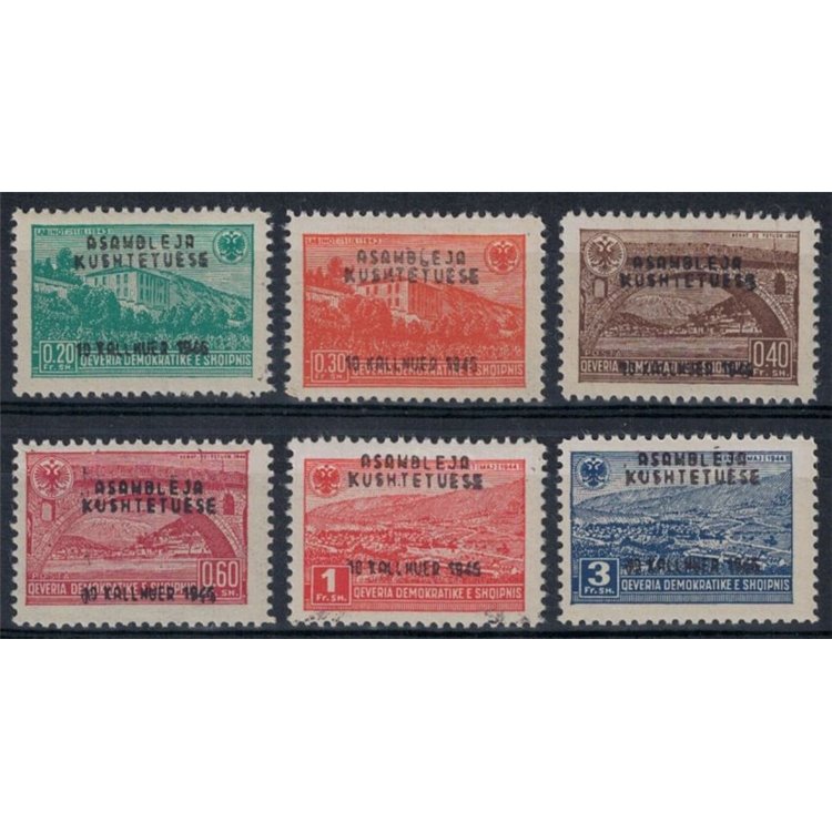 ALBANIA 1946 Constituent Assembly 6v MNH**