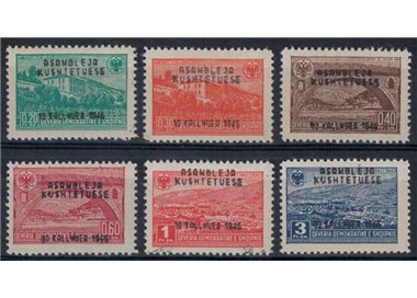 ALBANIA 1946 Constituent Assembly 6v MNH**