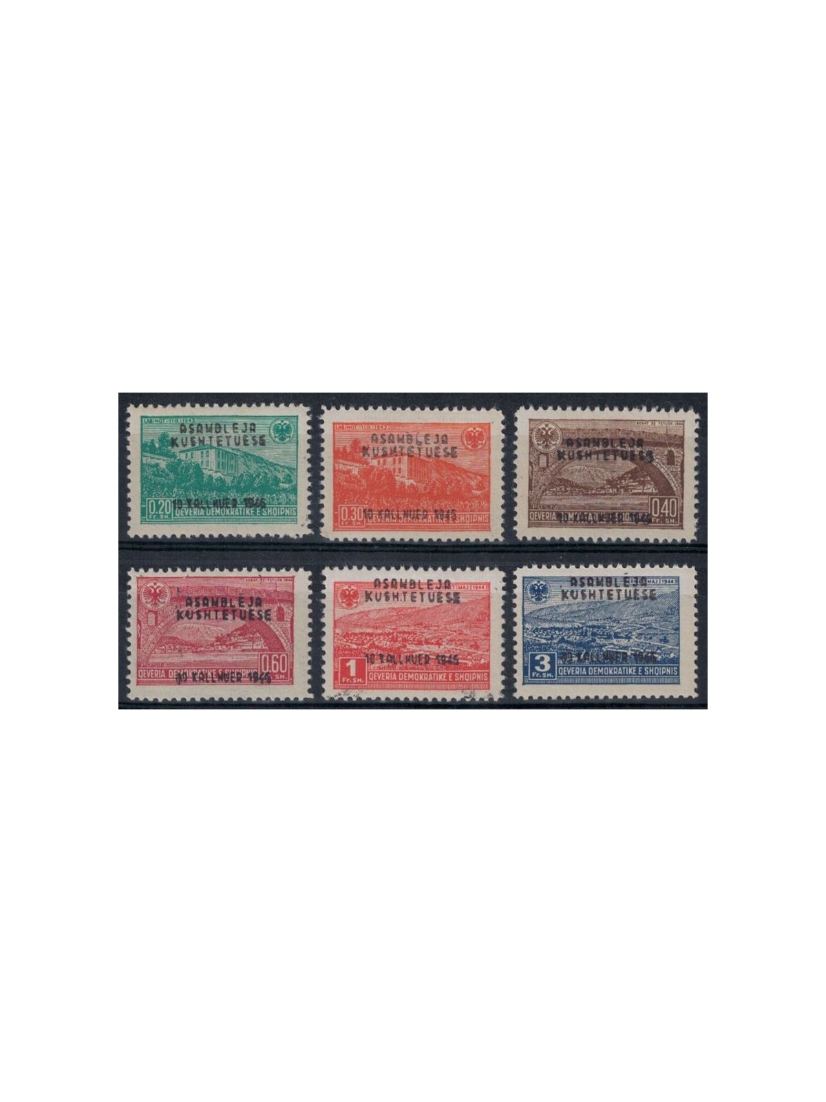 ALBANIA 1946 Assemblea costituente 6v MNH**