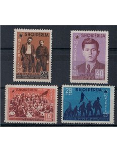 ALBANIA 1947 Anniversary of the People's Army 4v MNH**