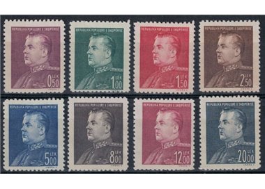 ALBANIA 1949 Ordinary series 8v MNH**
