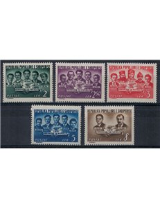 ALBANIA 1951 Liberation anniversary 5v MNH**