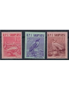 ALBANIA 1961 Fauna, uccelli 3v MNH**
