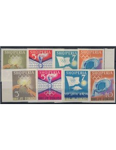 ALBANIA 1964 Tokyo Olympic Games 8v MNH**