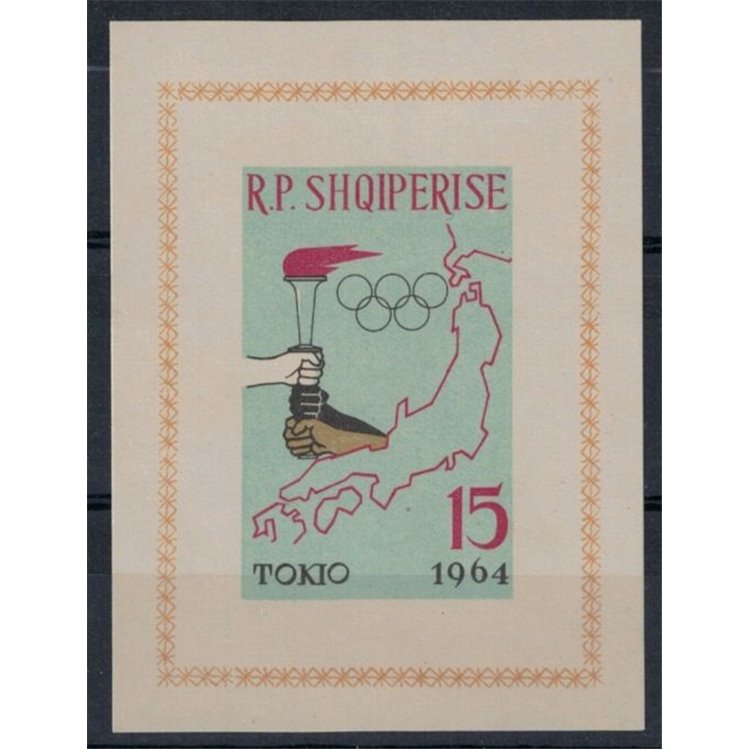 ALBANIA 1964 Giochi olimpici di Tokyo BF MNH**
