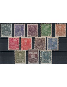 AUSTRIA 1908 Franz Joseph, opaque paper 12v MNH**