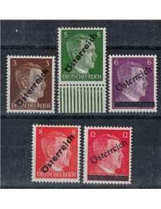 AUSTRIA 1945 Effigie di Hitler 5v MNH**
