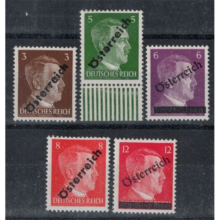 AUSTRIA 1945 Effigie di Hitler 5v MNH**